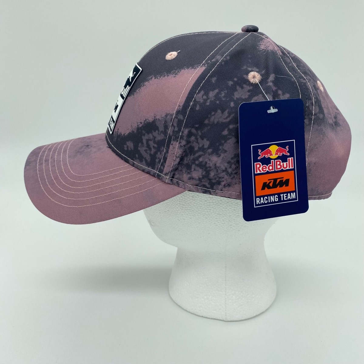 ブル Red Bull KTM Factory Racing Team Shred Hat Cap Gray/Pink