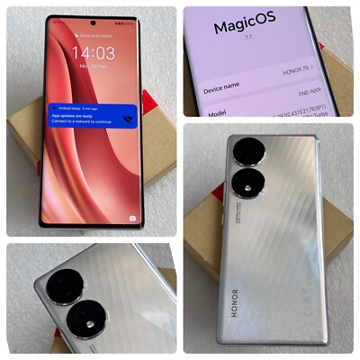 Honor 70 - 128GB - Crystal Silver (Unlocked) (Dual SIM) - GRADE A+