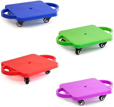 USED GSE Heavy-Duty Indoor Scooter Board with Safety Handles | 4 Pack Set