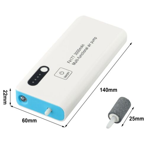 Rechargeable USB Charging Fishing Aerator Air Pump For Live Bait Bucket - Picture 8 of 24