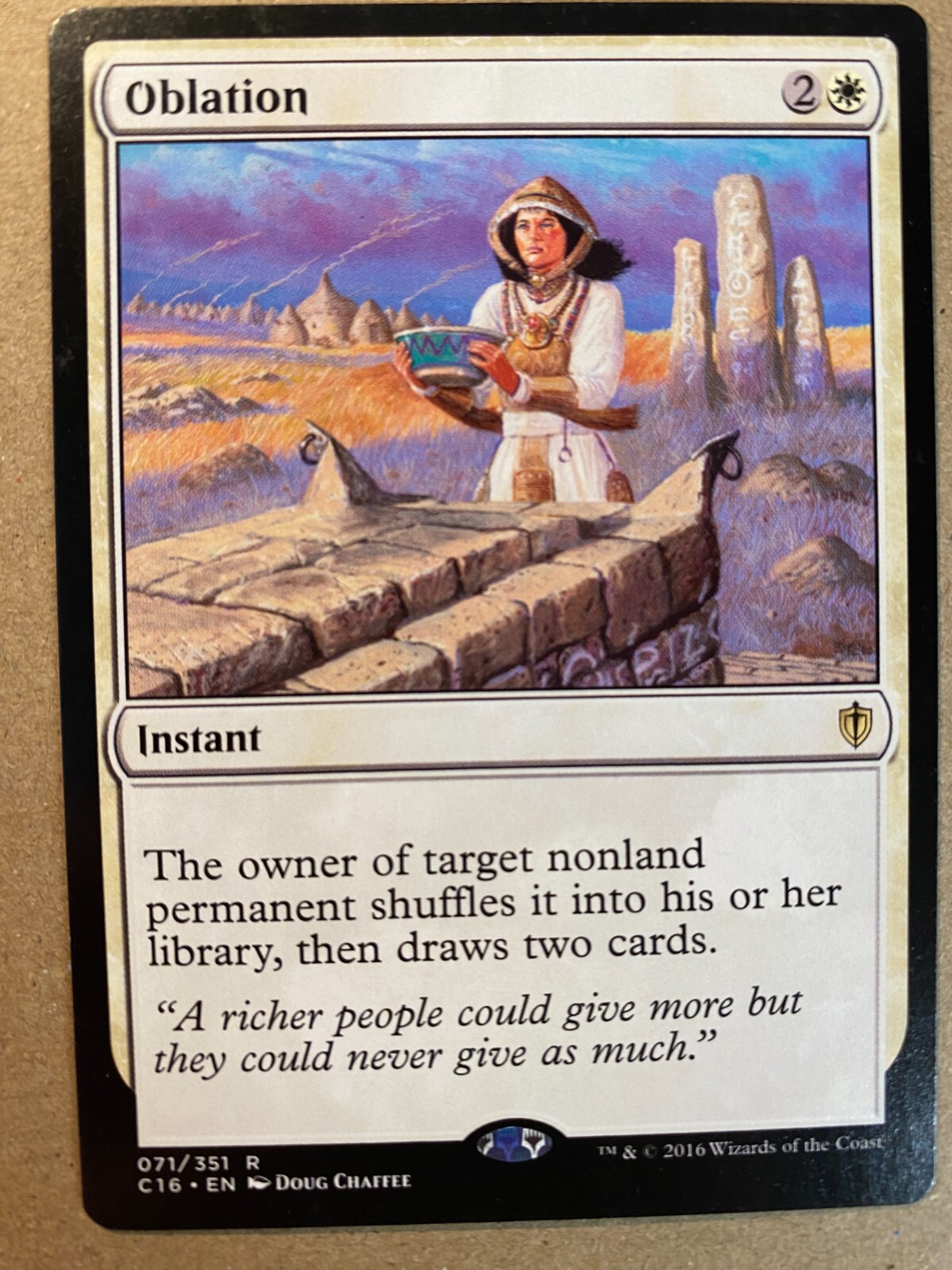 MTG 1x Oblation Commander 2016 Legacy Magic the Gathering Card x1 NM