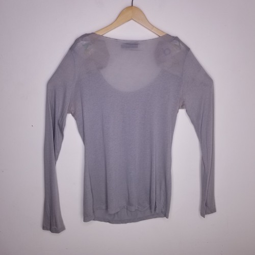 The Limited Women long sleeve T Shirt Large OLIVE-GRAYBlouse Top Pit Mark - Bild 8 von 8
