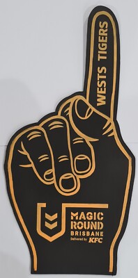 Nrl Inflatable Hand WESTS TIGERS 2021 NRL MAGIC ROUND CLUB SUPPORTER COLLECTABLE FOAM HAND ...