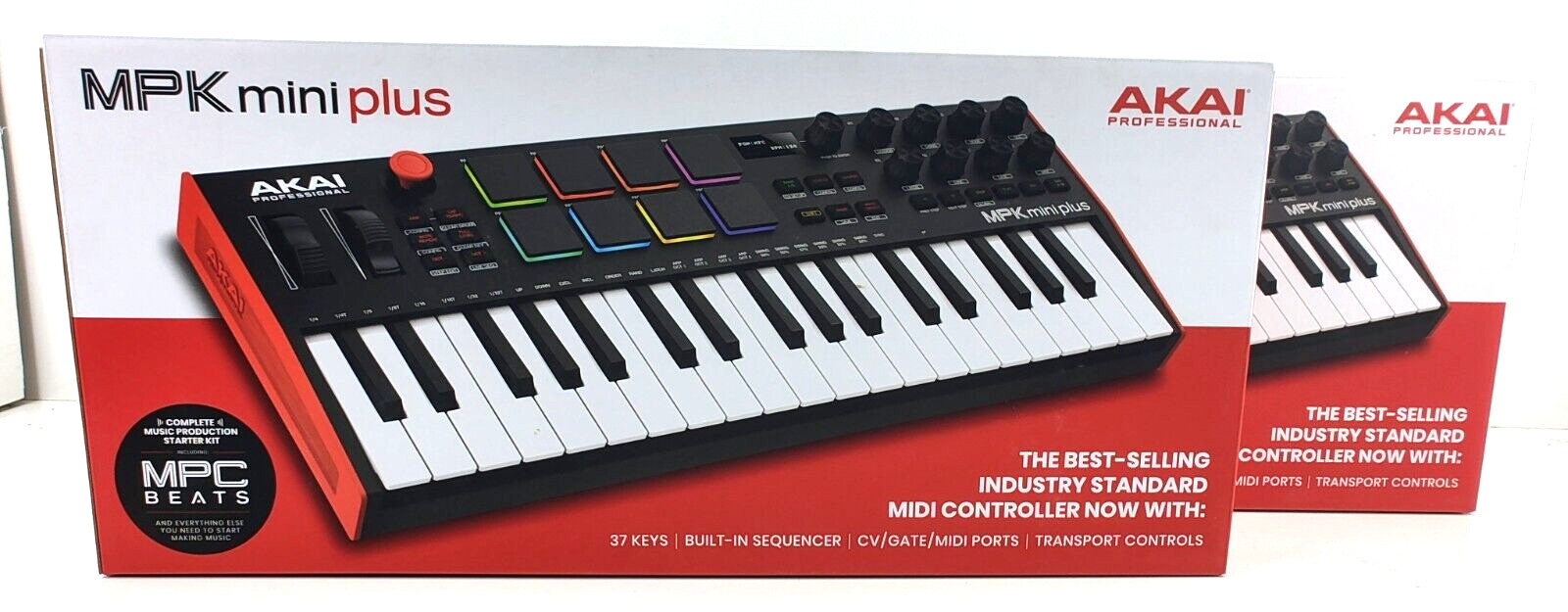 Akai Professional MPK Mini PLUS 37-Key USB / MIDI Controller 8 Drums ...
