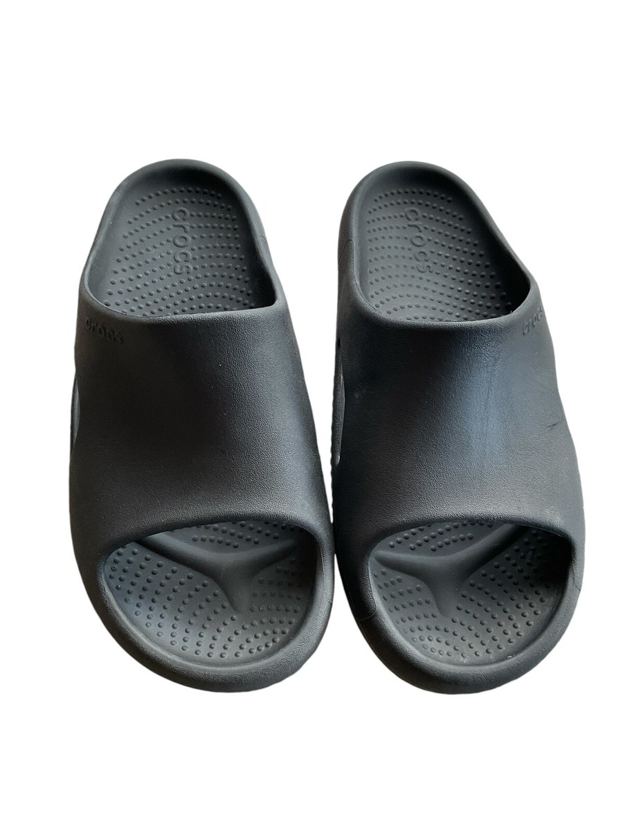 Crocs Classic Womens 9 Shoes Black Mellow Recovery Slide  display picture 2