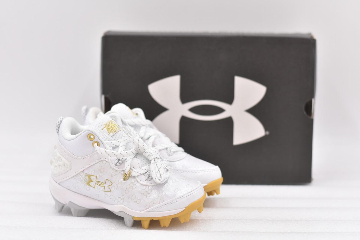新品 Under Armour Harper 8 Mid RM JR 24cm Boy's Under Armour Harper 8 Mid RM JR Molded Baseball Cleats