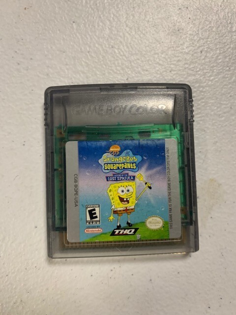 Spongebob Squarepants Lost Spatula Nintendo Gameboy Color Handheld Video Game | eBay