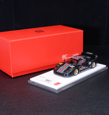 SCM 1:43 Scale Ferrari F40 Classic GT Martini Diecast Car Model Collection Black
