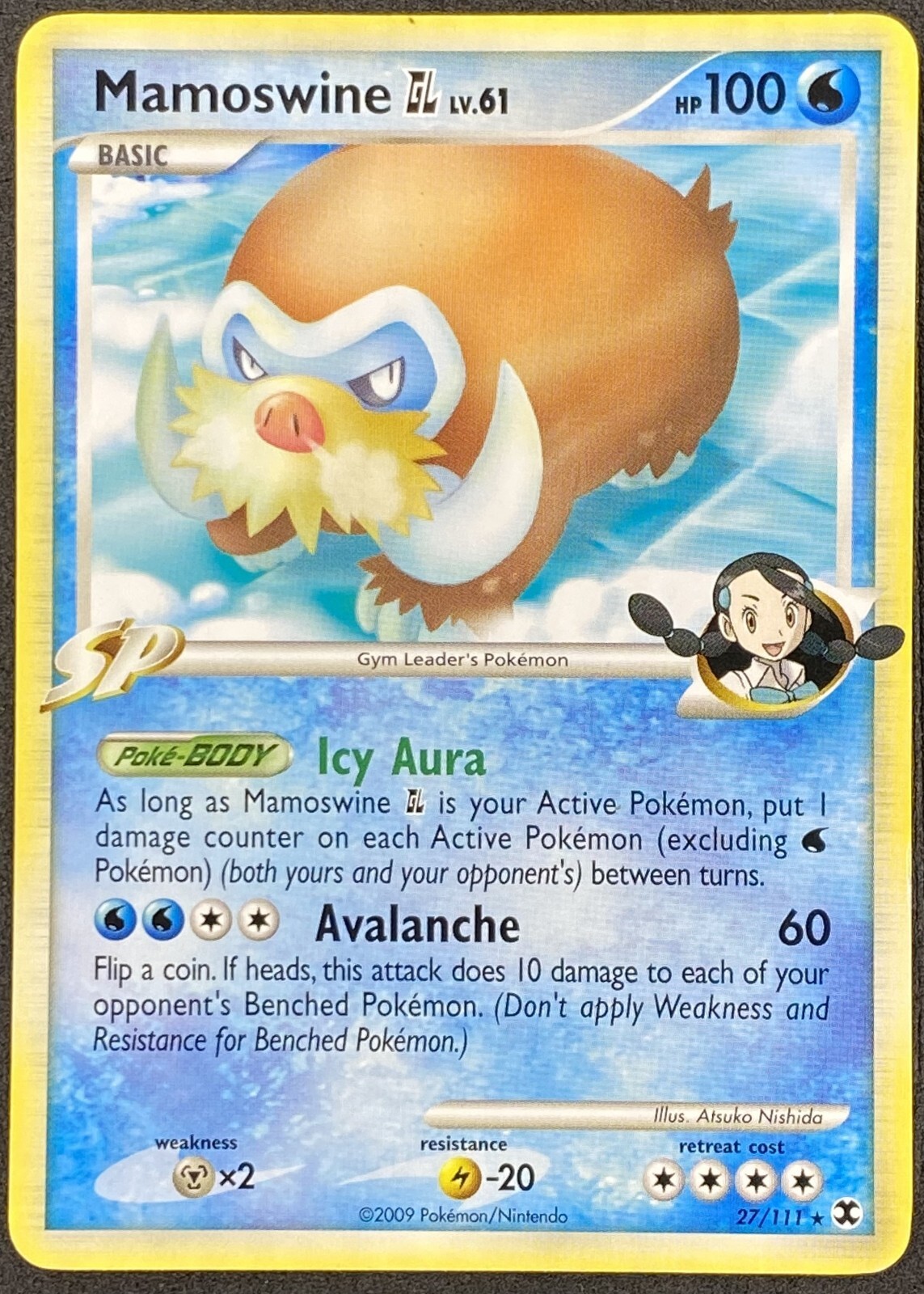 Pokémon Mamoswine GL 27/111 RR Rising Rivals LP/NM