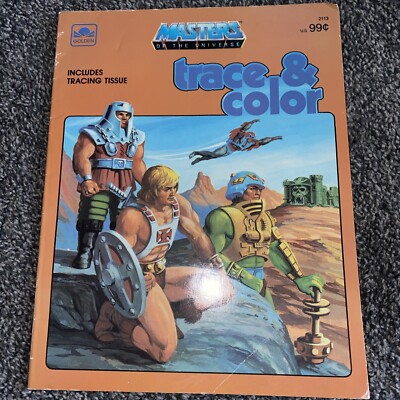 VTG 1984 Masters Of The Universe Trace And Color Book
