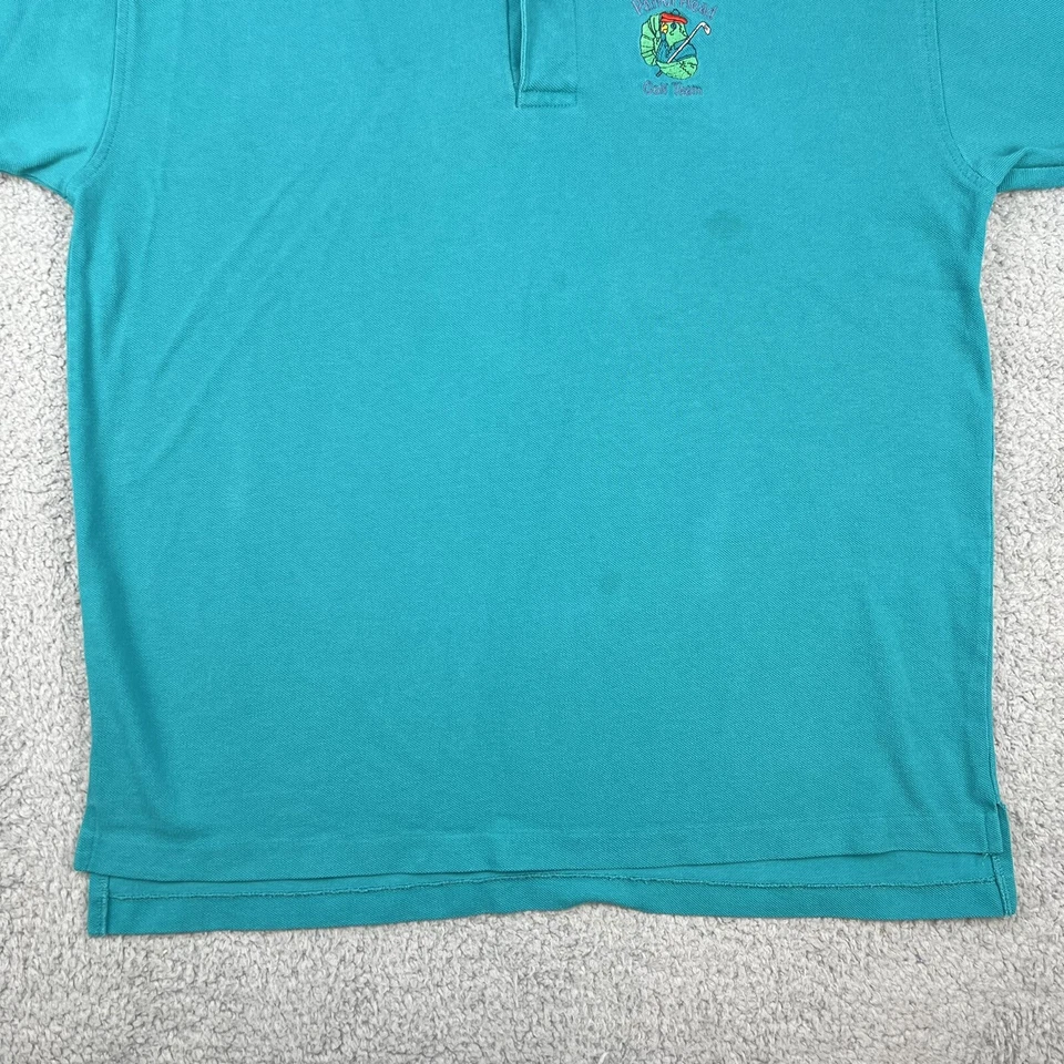 Camisa de golf vintage Jimmy Buffet’s Parrot Head para hombre grande turquesa bordada EE. UU. Foto 4 de 4