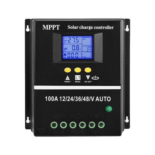 100A Solar Panel Charge Controller 12V 24V 36V 48V Regulator Auto Dual USB Mppt - Picture 12 of 12