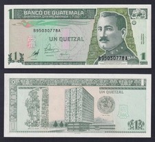 Guatemala 1 Quetzal Banknote 1998 P.-99 SDS/UNC