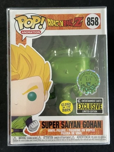 1/1 Limited Edition Dragon Ball Z Super Saiyan Gohan Gold Panda Club Funko Pop