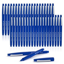 Felt Tip Pens, 40 Blue Pack, 0.7mm Medium Point, Felt Tip Markers Pens for Jo...