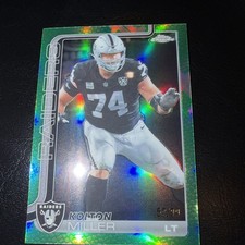 KOLTON MILLER 🏈 2025 Topps Chrome Football #183 green/99 Leather Refractor