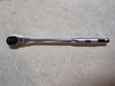 PROTO Hand Ratchet  9 in Overall Lg, Chrome 4° Min Arc Swing, 1/4 in Drive Size 