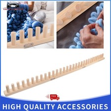 Chunky Yarn Blanket Loom Wood Yarn Knitting Loom Beginner Party Gift Knitting US