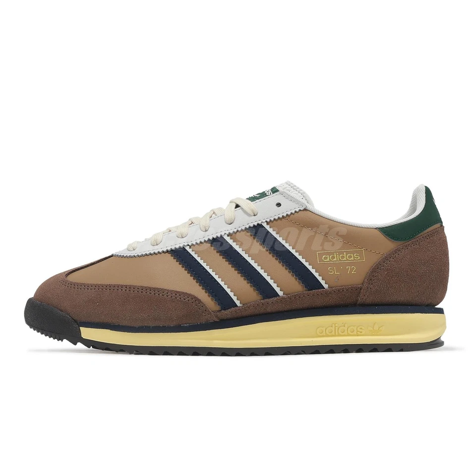 adidas Originals SL 72 RS Brown Navy Green Men Casual Lifestyle Shoes JP5195 - Photo 2/4