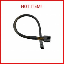 ZRM E LP4 Molex Male to CPU 8 4 4 Pin Male Sleeved Braided Power Adapter 30cm/1