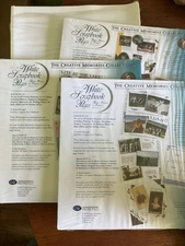 Creative Memories 2000 12X12 White Scrapbook Pages Refill RCM-12S 4 Packs