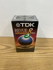 LOT OF 3 TDK REVUE STANDARD GRADE 8 HOURS VHS T-160 BLANK TAPES BRAND NEW SEALED