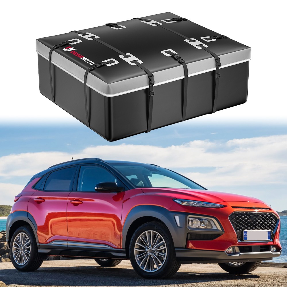 For Hyundai Kona 21 Cubic Feet Car Roof Top Cargo Carrier Bag Luggage Storage