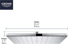 Grohe Rainshower Mono 310 Cube Head Shower