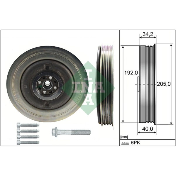 Riemenscheibensatz, Kurbelwelle Schaeffler INA 544 0504 20-image