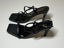 PARTY Women's Strappy High Heeled Sandals Open Toe Size 8 Black