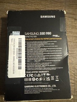 New Samsung 980 500GB M.2 NVMe Gen 3.0 x 4 2280mm Solid State