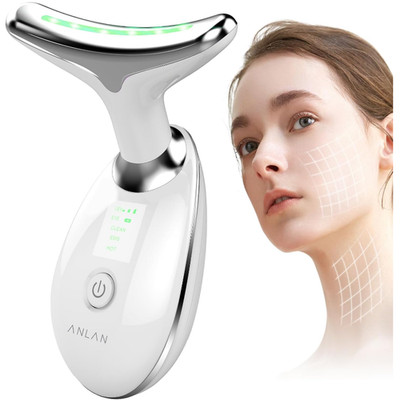 Gesichtsmassagegerät ANLAN 3 Modi 45 C Wärme Gua Sha Vibrationsmassage