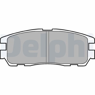 DELPHI LP965 Bremsbelagsatz, Scheibenbremse für GREAT WALL,ISUZU,OPEL,VAUXHALL