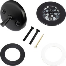 Champagne Bronze Trip Lever Tub Trim Kit Set with Trip Lever Overflow Face...