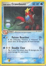 Pokemon Team Aqua's Crawdaunt 14/95 RARE Team Magma vs Team Aqua LP on eBay