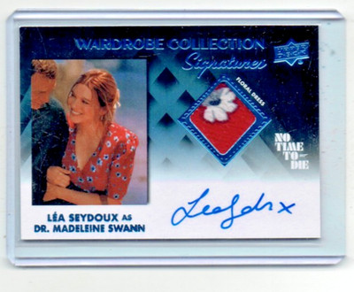 Lea Seydoux 2025 James Bond No Time To Die Auto/Autograph Wardrobe Card