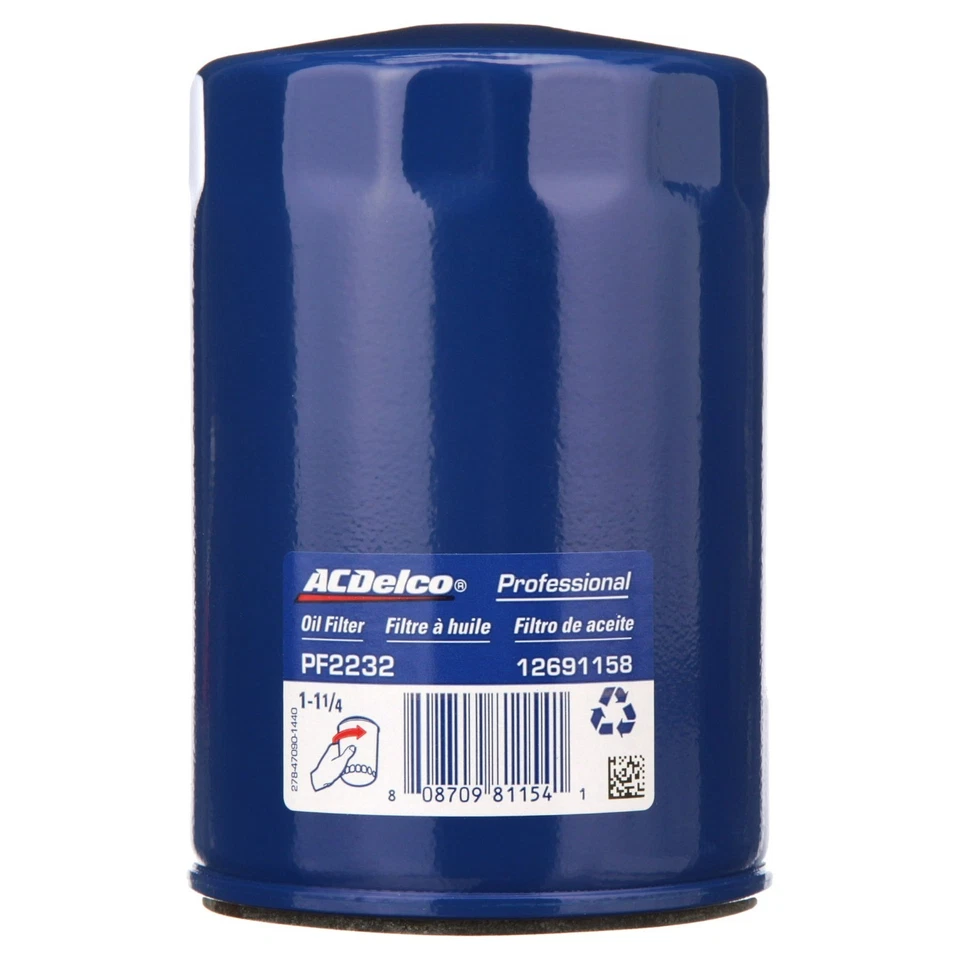 Filtros de óleo do motor AC Delco GM PF2232 conjunto de 3 para Chevy GMC 6.6 Duramax diesel - Imagem 2 de 2