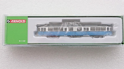 Arnold HN2529D DUEWAG GT6 Straßenbahn blau/weiß ''Heidelberg'' Epoche IV Spur N 1:160 DCC