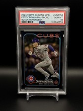 2024 Topps Chrome - Rookie Debut Pete Crow-Armstrong Cubs Black Refractor /10