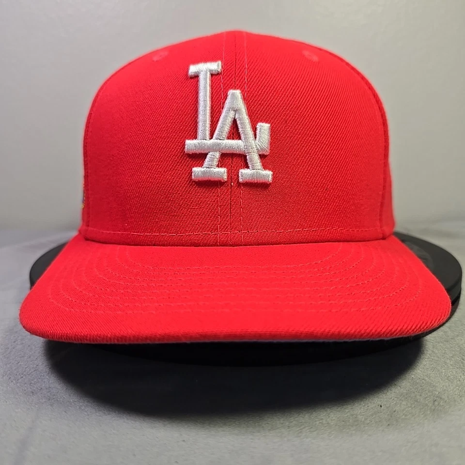 Los Angeles Dodgers 75th World Series 59FIFTY Fitted Hat – Red/Blue – Size 7 3/4 - Image 4 of 4