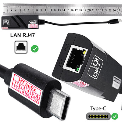 USB C Adapter Lan USB 3.0 Netzwerk Adapter Ethernet USB zu RJ45 DSL 1000 Mbps