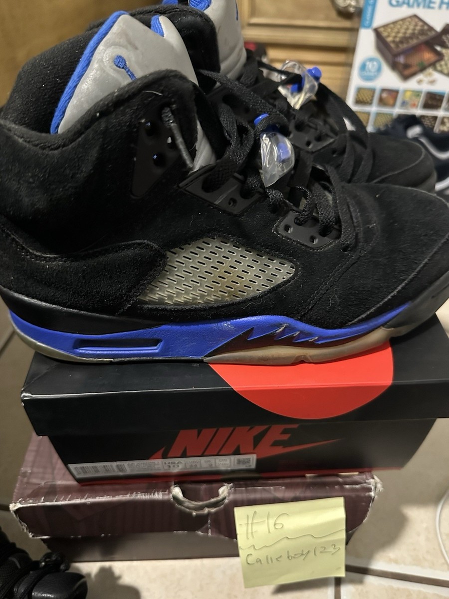 Jordan Air Jordan 5 Retro Racer Blue Black Blue Gray High Top
