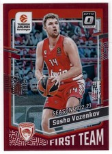 Sasha Vezenkov 2023-24 Panini Donruss Euroleague 05/99 Optic Red #200 Olympiacos