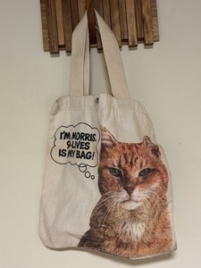 Vintage Morris the Cat Tote Bag Purr If You’re a Fan 9 Lives Promo Canvas