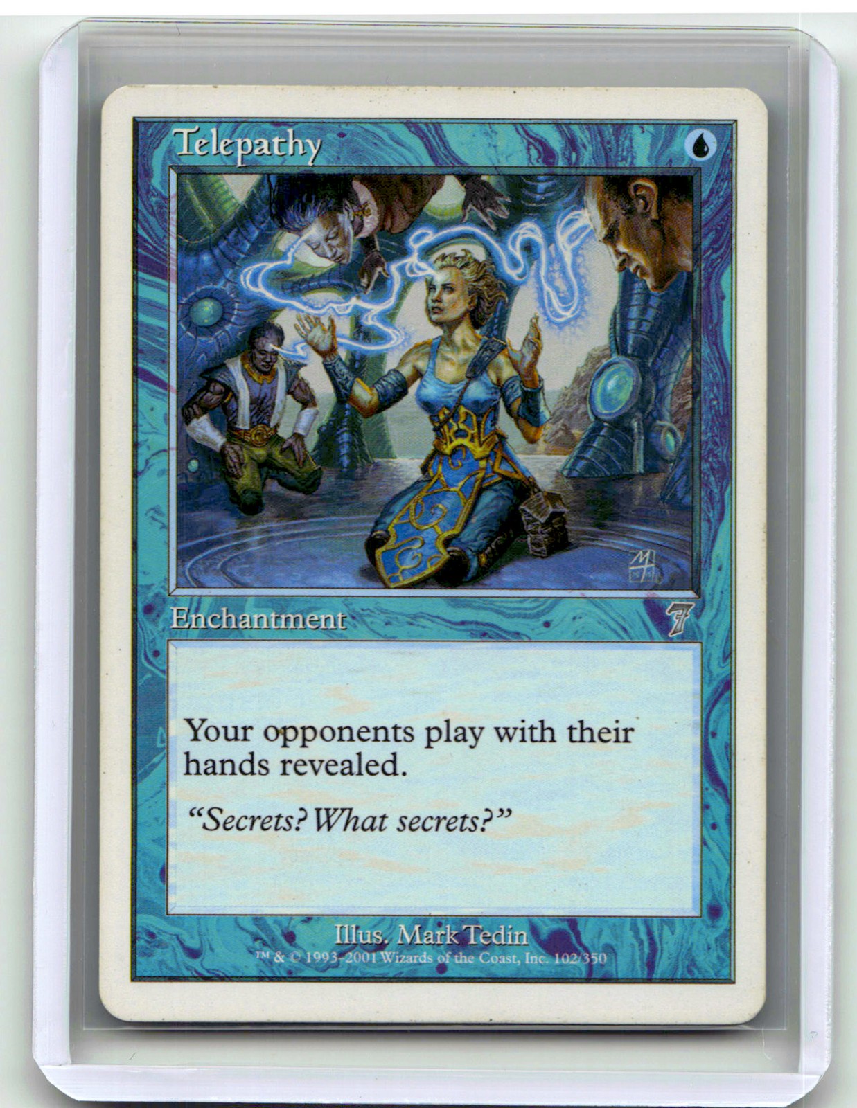 Lightly played Telepathy #102 7th Edition W/Tracking *B2G1*