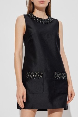 Self portrait TAFFETA EMBELLISHED DRESS size US 4 $650