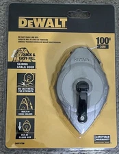DeWalt Chalk Line Reel 100 ft Die Cast Metal Quick Fill  NEW