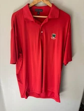 Pine Valley Peter Millar Summer Comfort Golf Shirt, XL, Red, Excellent Cond.