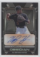 2021 Chronicles Obsidian Electric Etch Orange 45/60 Ke'Bryan Hayes Auto 0m4q