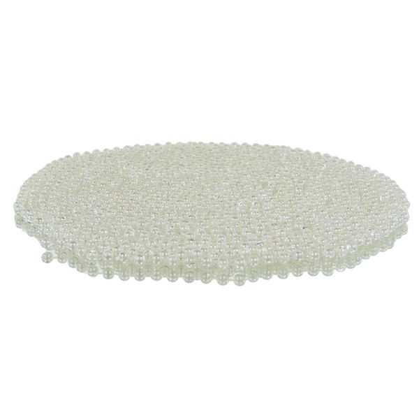 Kaemingk Perlenkette Creme-Transparent Irisierend Ø 8 Mm 10 Meter - Kunststoff-image